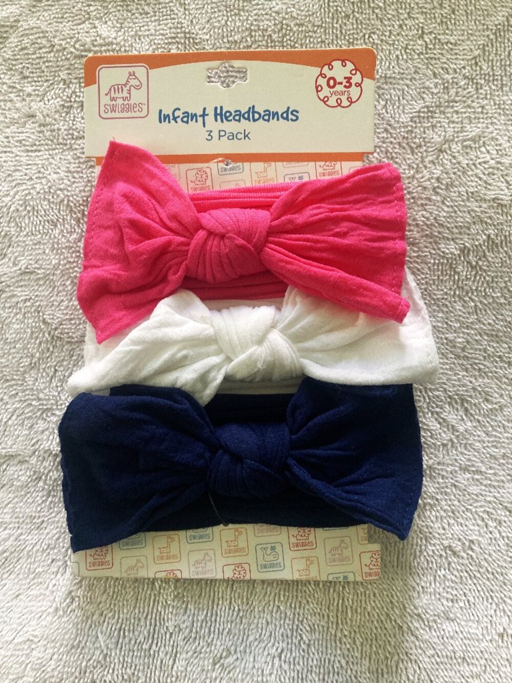 Swiggles New Infant 3 Pack Headbands 0-3 years